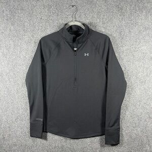 Under Armour ColdGear Base 4.0 1/2 Zip Thermal Black Size Small #1452